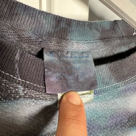 Champion Tie Dye Crewneck Sweatshirt Y2K Vintage - Picture 5 of 6